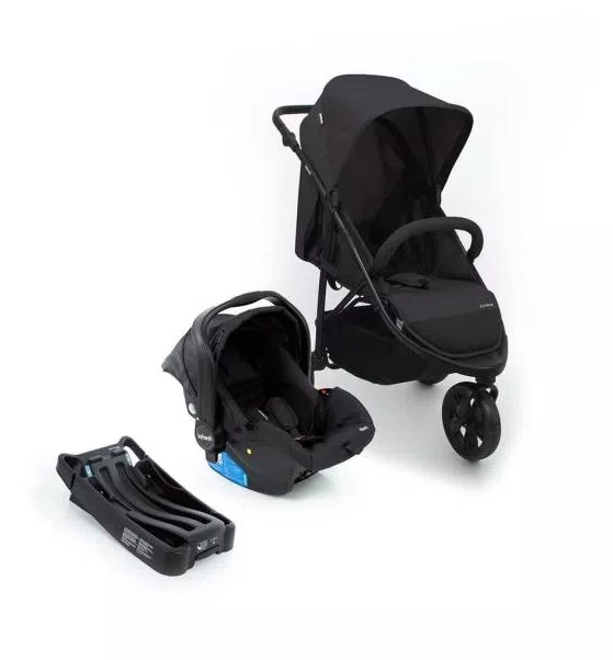 Carrinho de Bebê Travel System Infanti Collina Trio Black Style CAX00447