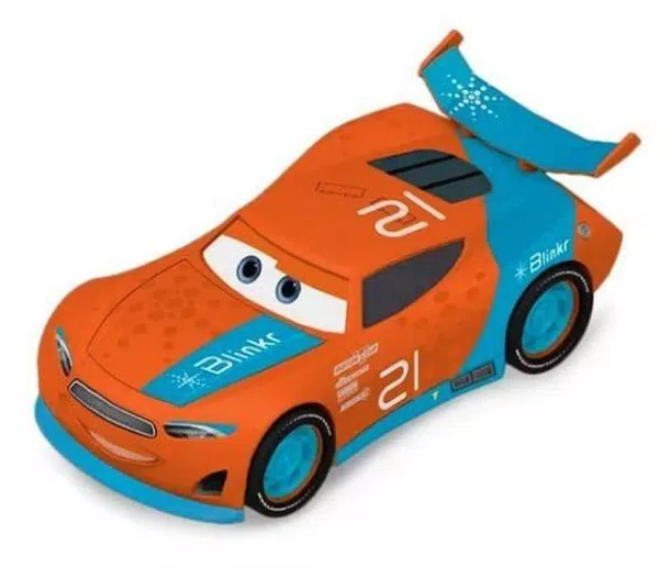 Carrinho Laranja Roda Livre Carros Disney 3 TOYNG 29501