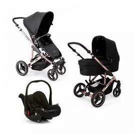 Carrinho de Bebê Travel System ABC Design Como 4 + Moisés Rose Gold