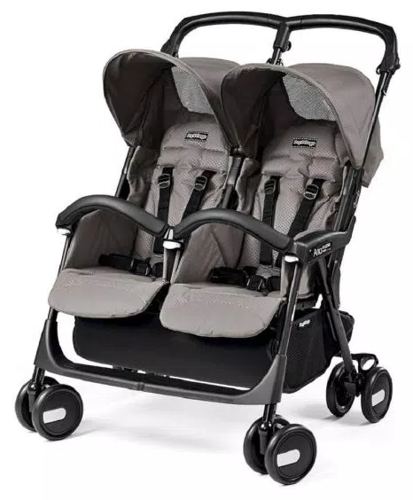 Carrinho De Gêmeos Aria Shopper Twin Beige - Peg-perego