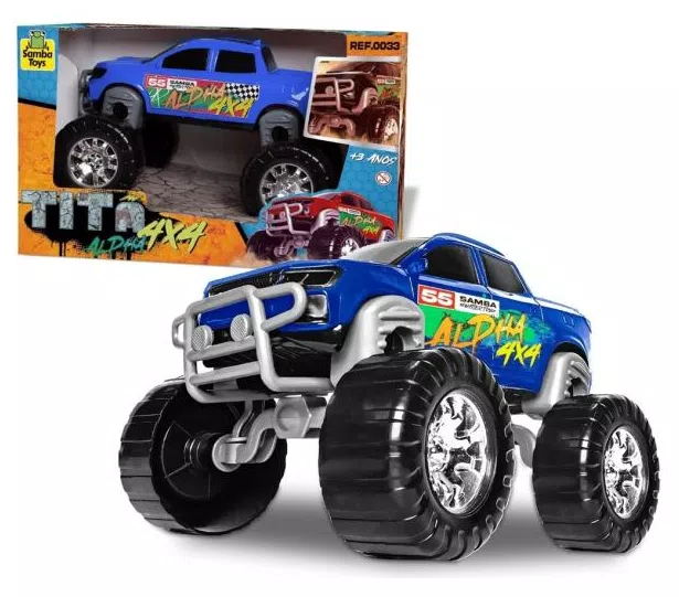 Carrinho Pick Up Titã Alpha Monster Truck - Samba Toys