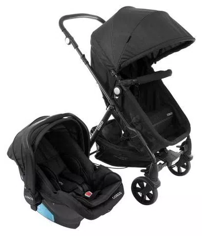 Carrinho de Bebê Travel System com Bebê Conforto Cosco Poppy TS Duo