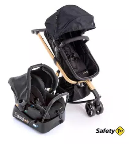 Carrinho de Bebê Travel System com Bebê Conforto Safety Mobi Trio CAX00486