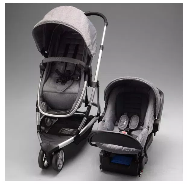 Carrinho com Bebê Conforto Sky Trio Travel System - Grey Classic