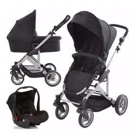 Travel System com Moisés COMO4 Wover Black () - ABC Design