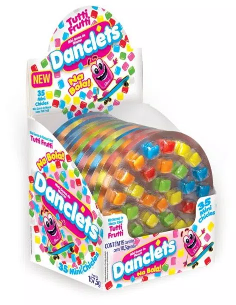 Doce Danclets Cartela BALL T.frutti