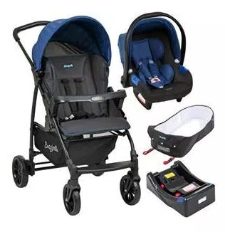 Carrinho de Bebe Bebe Conforto Base e Ninho Burigotto Ecco  