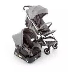 Carrinho De Bebê Travel System Skill Trio Grey Denim - Safety 1st