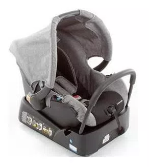 Carrinho de Bebê Travel System Skill Trio Grey Denim Safety