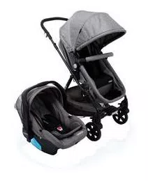 Carrinho de Bebê Cosco Travel System Duo Poppy –  Mescla