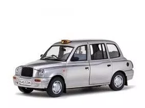 Carro Sun Star Txt London Taxi-Plat 1998 Escala 1/18 - Prata