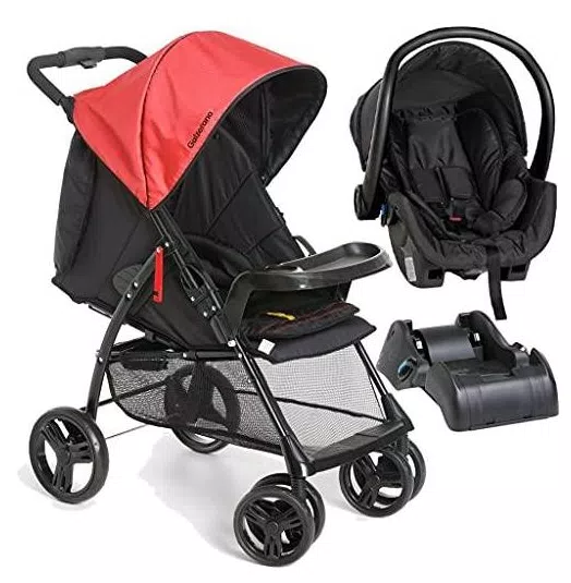 Carrinho de Bebe Galzerano San Remo Bebe Conforto Base Red