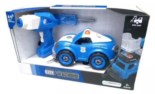 Brinquedo Multikids City Machine Viatura Policia - Br10