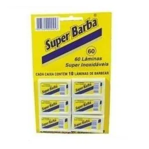 Superbarba LÂMina De Barbear Cartela 6x10