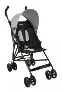 Carrinho De Bebê Oi Gray Black 6 Meses Á 15 Kg - Burigotto