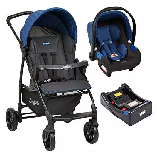 Carrinho de Bebe Burigotto Ecco  com Bebe Conforto e Base