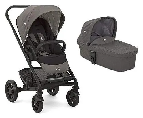 Carrinho de Bebe com Moises Joie Chrome Foggy Grey