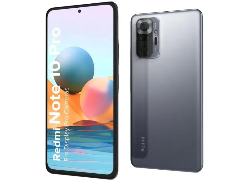 Smartphone Xiaomi Redmi Note 10 Pro 256GB Câmera Quádrupla