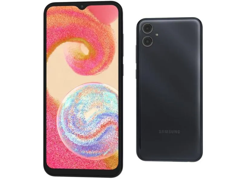 Smartphone Samsung Galaxy A04e SM-A042M 4 GB 128GB Câmera Dupla MediaTek Helio P35 2 Chips Android 12