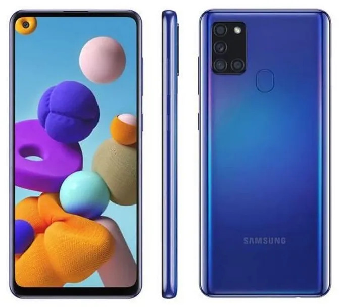 Smartphone Samsung Galaxy A21s 3GB RAM 64GB Câmera Quádrupla