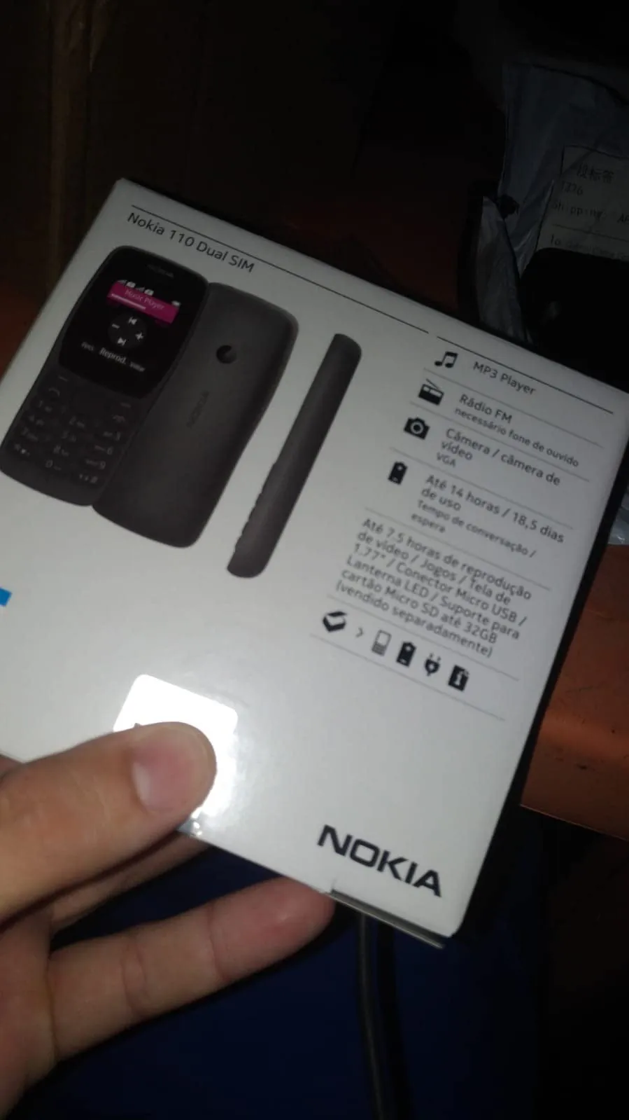 Celular Barato Simples Nokia 110 Ligações Jogos Fotos + Fone