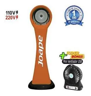 Climatizador Cassino Pedestal 2019 Econômico/Potente 160W Fluxo Ar 2.760m³/h Marca:Joape Cor Laranja