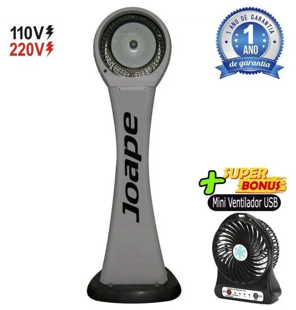 Climatizador Evaporativo Jurerê Pedestal 2020 By Shoppstore Elimina Pó Suspensão, Bactérias, Fungos Marca: Joape Cor Cin