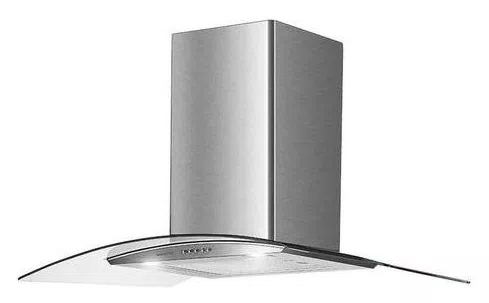 Coifa Exaustor Depurador Agratto 90cm Inox E Vidro Curvo