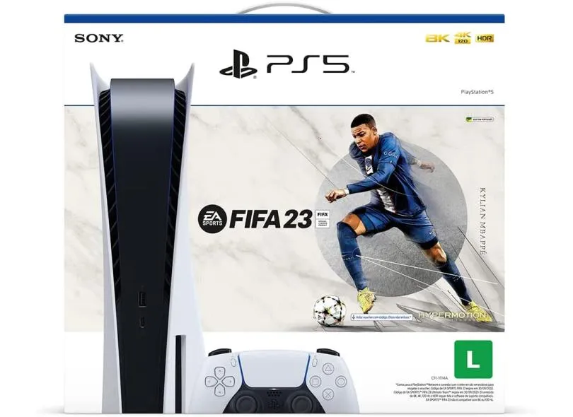 Console Playstation 5 825 GB Sony Bundle FIFA 23 4K