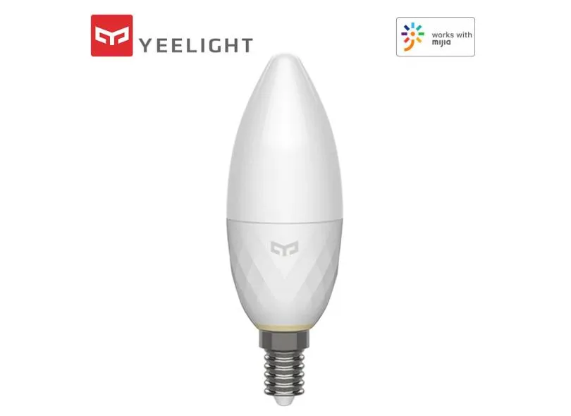 Bulb Xiaomi Yeelight Smart LED malha Versão inteligente LED Candle Light Bulb app Controle E14 YLDP09YL 2700K-6500K 250LM 3.5W  