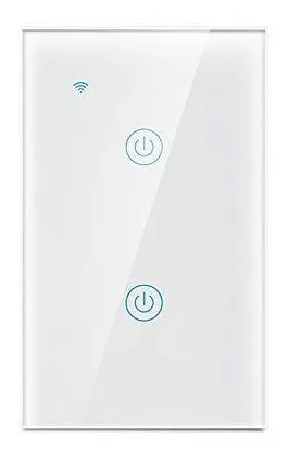 Interruptor de luz inteligente Zigbee Smart Life/Tuya APP Controle remoto US Interruptor de toque de parede Compatível com Alexa Google Home para controle de voz