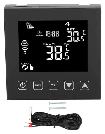 16A controlador de temperatura inteligente termostato de aquecimento de piso remoto wi-fi para casa AC90-240V