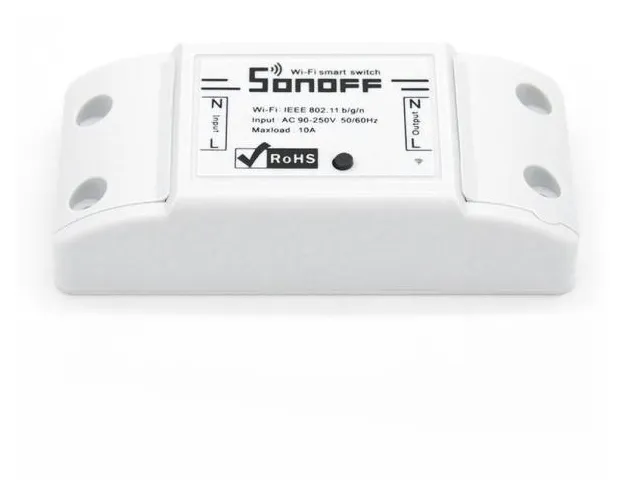 Módulo de switch inteligente sem fio Sonoff WiFi com soquete abs Shell para casa faça você mesmo