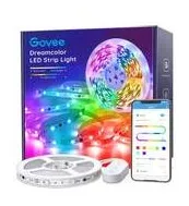 Luzes de tira de led Govee Rgbic 16.4 pés, controle de aplicativos, para quarto, cozinha, quarto