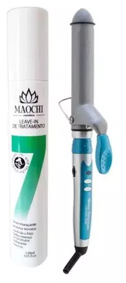 Modelador De Cachos Pro Nano Titânio Barril 19/25/32mm com Living 120ml