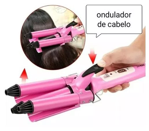 Cacheador Modelador Cachos Tri-ondas Ondulador