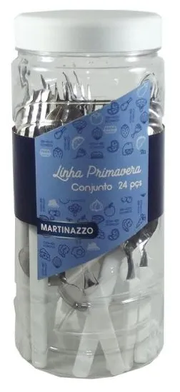 Faqueiro Martinazzo Primavera Aço Inox 24 Peças - 