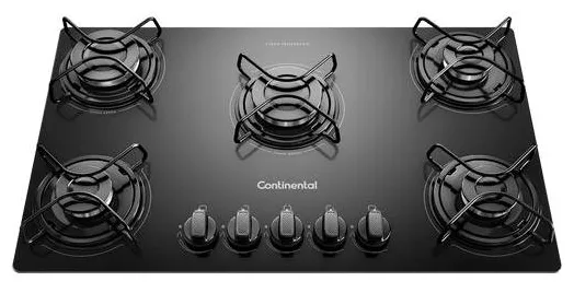 Cooktop Continental KC5GP 5 Bocas Acendimento Superautomático