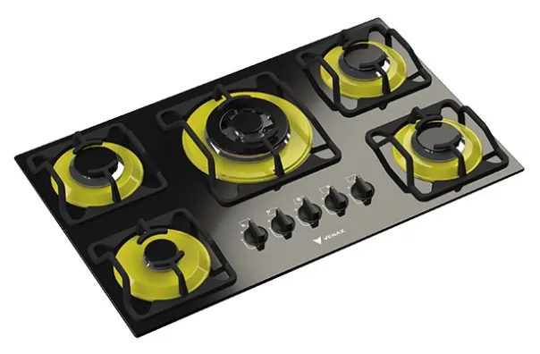 Cooktop Venax Novo Arena 5 Bocas Acendimento Superautomático