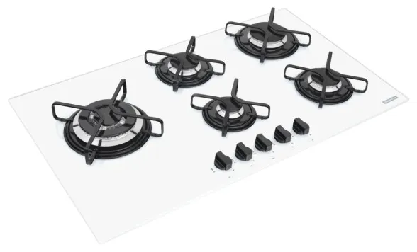 Cooktop Tramontina Penta Side Plus 5 Bocas Acendimento Superautomático