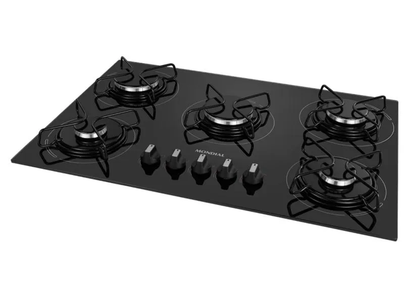 Cooktop Mondial CTG-02 5 Bocas Acendimento Automático