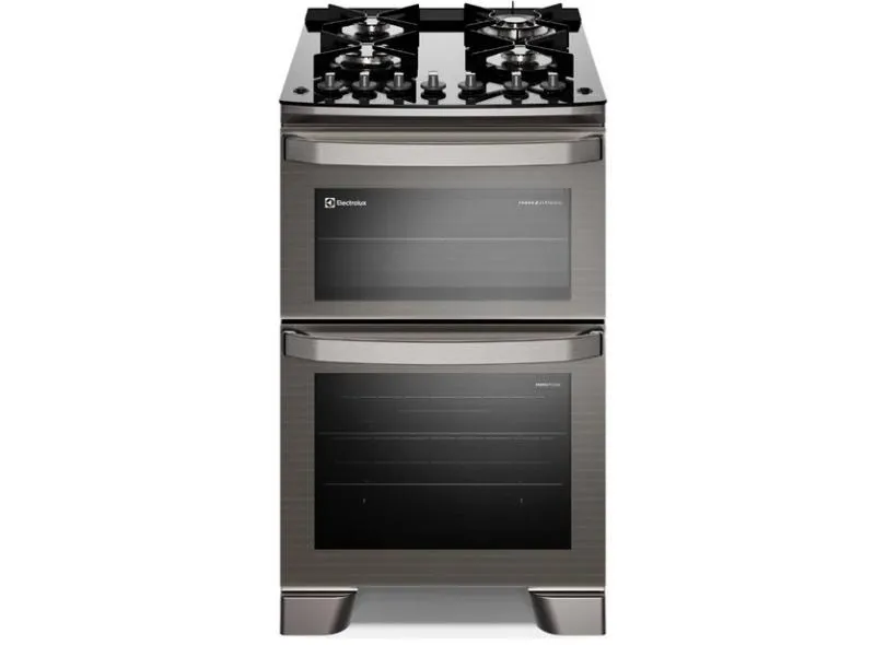 Fogão de Piso Electrolux PerfectCook 4 Bocas Acendimento Automático com Forno Duplo FE4DC