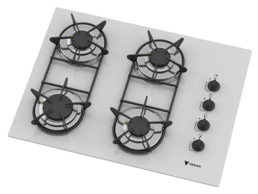 Cooktop Venax Volare 4 Bocas Acendimento Superautomático