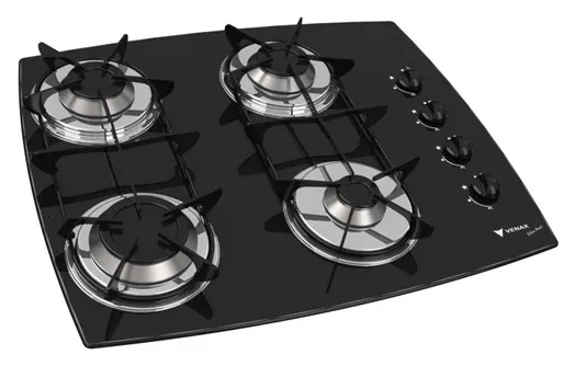 Cooktop Venax Volare 4b 4 Bocas Acendimento Superautomático