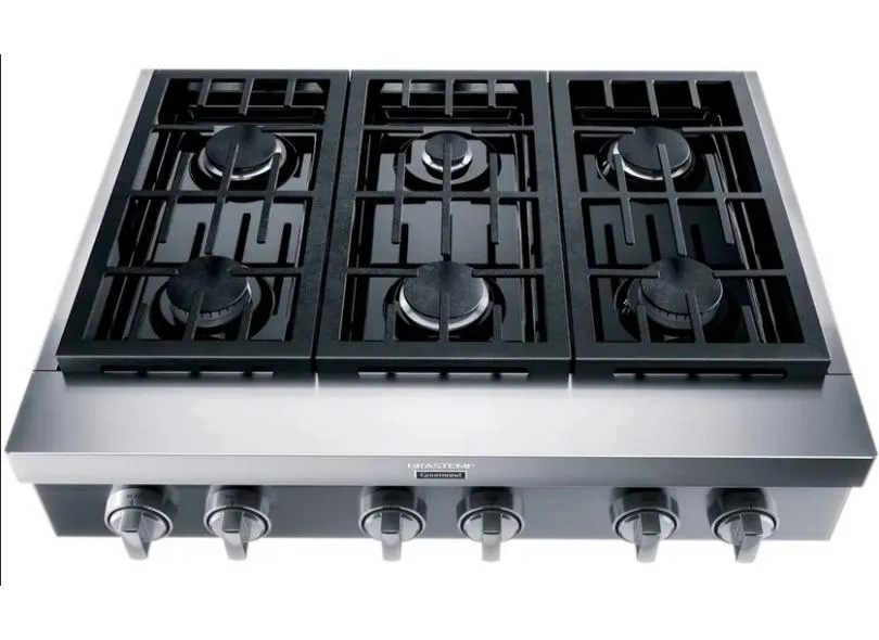 Cooktop Brastemp Rangetop Gourmand BDR90AR 6 Bocas Acabamento Inox Acendimento Automático