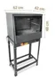 Forno à Gás com Cavalete Baixa Pressão Tampa de Vidro 66L - MetalFour