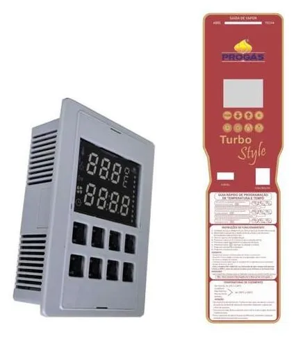 Controlador Painel Digital Forno Progas 8000 Style Inv12401