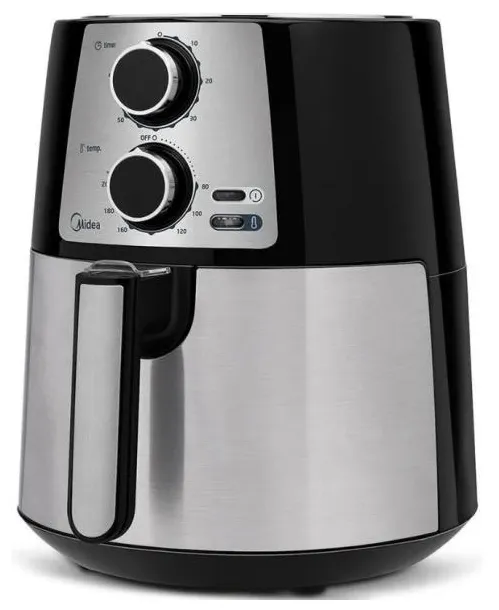 Fritadeira Elétrica Sem óleo Midea FRP3 Capacidade 3,5l Inox