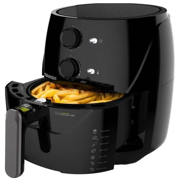 Fritadeira Elétrica Sem óleo Splendore Super Light Fryer FRT550 Capacidade 3,2l 