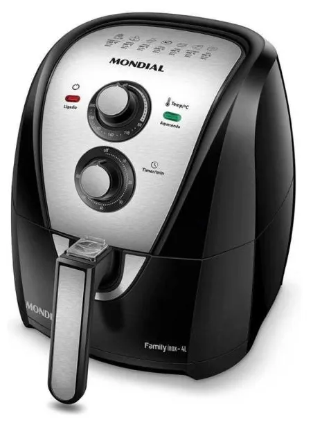 Fritadeira Elétrica Sem óleo Mondial Air Fryer Family AFN-40 Capacidade 4l